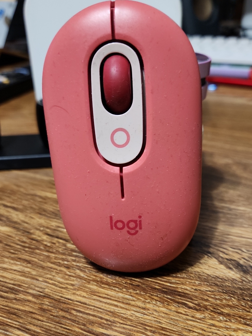 Pink Wireless Computer Mouse Logi